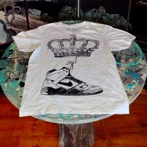 Rare and Vintage boutique shirt - King of Sneakers - red label couture